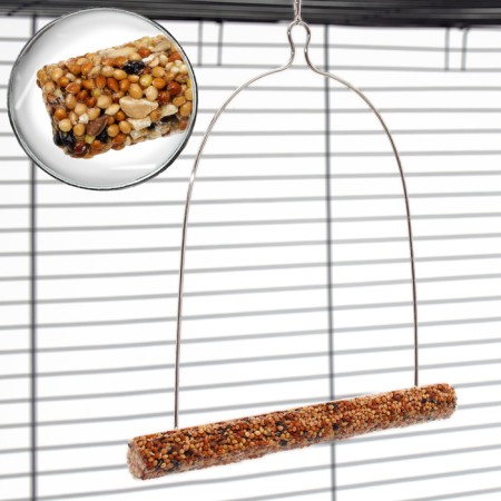 Funny swing Seven Seeds toy poultry for birds with berry 60 g-7