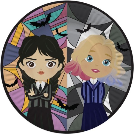 Paper plate “Gloomy story. Girlfriends ", in the set 6 pcs., 18 cm