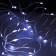 Garland "thread" 10 m Rosa, IP20, silver thread, 100 LED, white glow, white flicker, 12 V