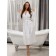 Women's waffle bathrobe Pandahug ORNELLA, size 48-50, white color
