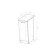 Larisa floor cabinet 300x600 850 with 1 White door/Latte/Country