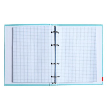 Notebook on rings, 160 sheets in the cell "ice cream", solid cover, glossy lamination, shift block 60 g/m2-3