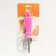 Side Colluster "Comfort" 9 blades, non -slip rubber pen, pink