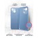 Borasco cover for iPhone 15, Soft Touch, silicone, microfiber, blue
