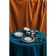 Porcelain shade of Morocco, 600 ml, d = 15.5 cm, black color