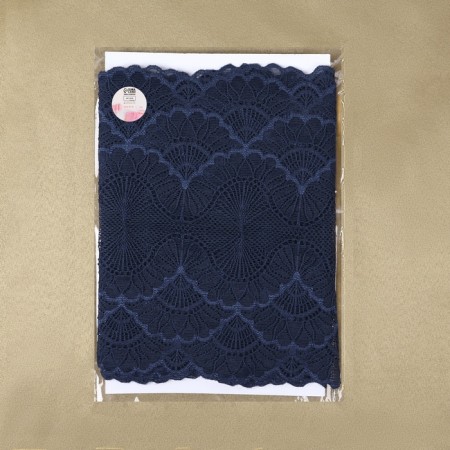Lace elastic fabric, 180 mm × 2.7 ± 0.5 m, blue color-4
