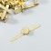 Brads for creativity metal "gold" set 50 pcs 1.9 cm