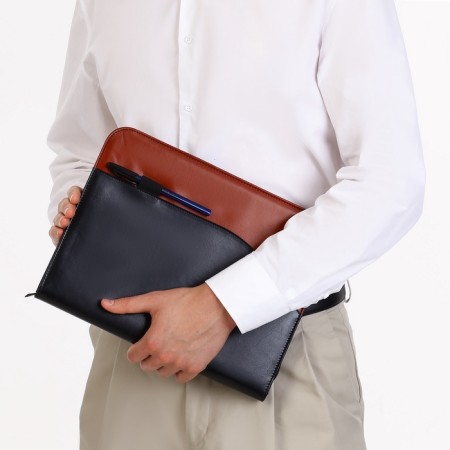 Folder for documents, a4, black/brown color-4
