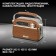 Portable Hyundai H-PSR200 radio receiver brown/silver USB Microsd