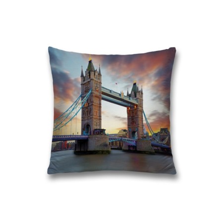 Decorative pillowcase "British bridge", on a zipper, size 45x45 cm