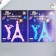 The phosphorus sticker "Eiffel Tower and Saxophonist" with adhesive. Podush. set 2 pcs Mix 29.5x25 cm 788219