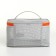 Cosmetic bag grid, 21*14*12, lightning department, gray