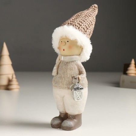 Souvenir Polystone "Baby/Baby in a knitted outfit, with a toe/flashlight" MIX 5x7.5x22 cm-4