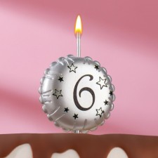 Candle in the cake on the skewer 