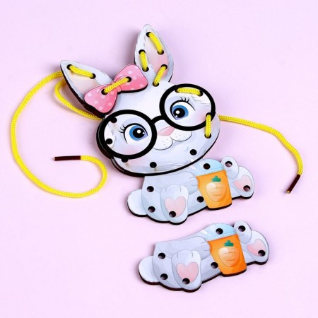 Children's lacing "Bunny" 17 × 15 × 0.3 cm-3