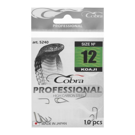 Hooks Cobra Pro Koaji, No. 12, 10 pcs.