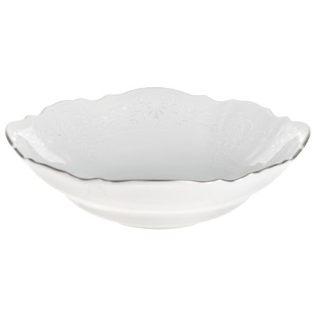 Round bernadotte salad, decor "Decol, Platinum layering", 19 cm