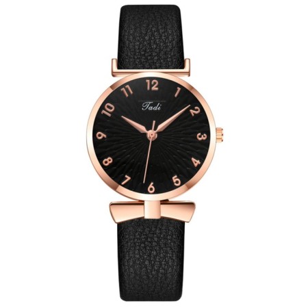 Women's watch, D-3.3 cm, black watches