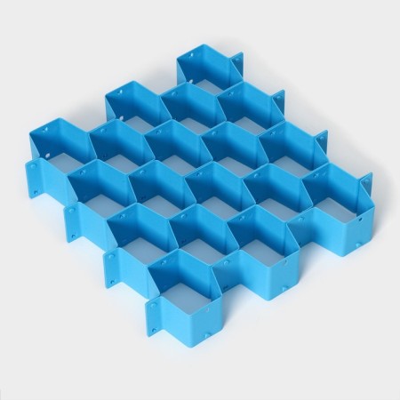 Organizer under the boxes, 8 partitions, 34.3 × 6.6 cm, color mix-1