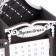 Calendar-penis "Inspiration", black-serebly, 17x7.5x12 cm, MDF