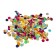 Spring -shaped flap in the shape of a bottle "Congratulations" foil gold 16cm