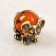 Souvenir Koshelki "Mouse Zagrebushka with amber ball", with natural amber