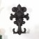 Decorative cast iron hook "Heraldic lily" 15x4x9.8 cm