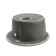 Sink for a kitchen made of stone Zein 4/Q8, D = 435 mm, round, overflow, dark gray color