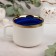 Ceramic mug "Marveza", 220 ml, white and blue color