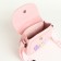 Baby bag on the valve, pink color