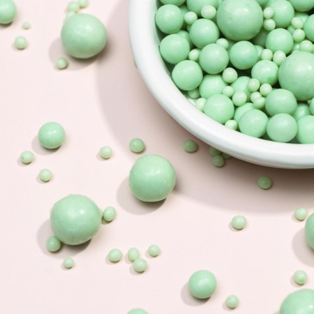 Sprinking confectionery in color glaze emerald mix-2