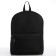 School textile backpack with print on the upper part, 38x29x11 cm, black color