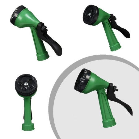 Rubber icy hose, 12 mm (1/2 "), 20 m, in a textile braid, with a watering gun, color mix, Greengo-2