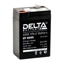 The battery Delta DT 6045 (6V / 4.5AH)