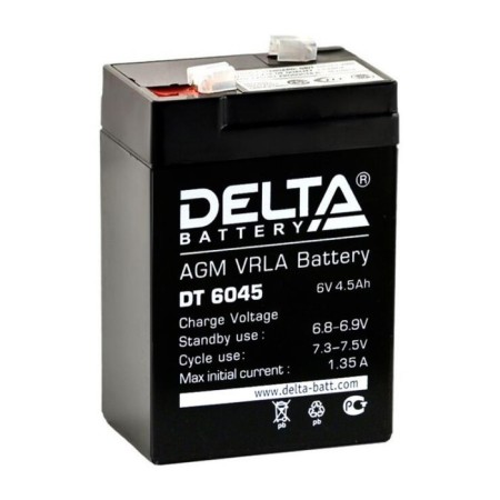The battery Delta DT 6045 (6V / 4.5AH)