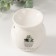 Aroma lamp ceramics "Pot flower" white 7.2x7.2x7.8 cm