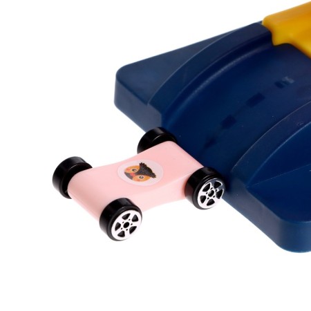 Auto traffic racing on the slope, with 4 cars-3