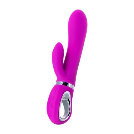 A vibrator with a clitoral stimulator of Jos Joly, Wow-mode, fuchsia, 19.6 cm-2