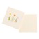 Mini-postcard "Universal" flowers in banks, 7 x 7 cm
