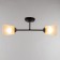 Luer "Ray" (cylinder) 2x15W E27 Model: BR 00245 Black/Transparent