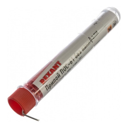 Solder without rosin Rexant, 10 g, d = 1 mm, tin 61%, lead 39%-2