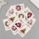 Cardboard "New Year's wishes" set of 10 pcs (5 types) 4x6 cm