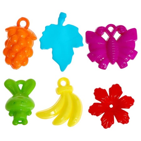 Porter "Chamomile" with tweezers, multi -colored figures, according to the Montessori methodology-5
