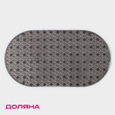 The rug anti -slip into the bathtub on the suction cups of the “Classic” prelude 37 × 70 cm, the color is black