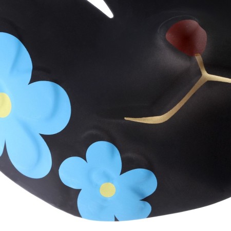 Carnival mask "Fox anime", black color-2