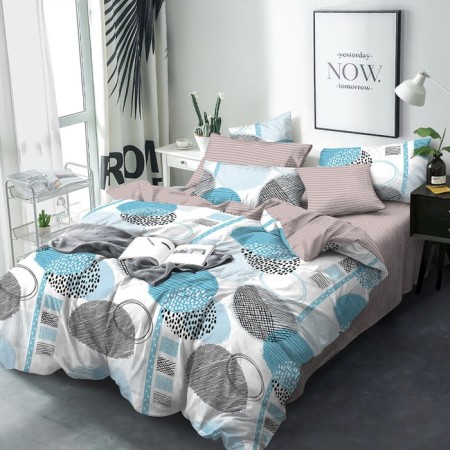 Bed linen duet "Megard", size 215x240 cm, 145x215 cm - 2 pcs, 70x70 cm - 2 pcs