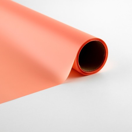 Flower film packaging matte "peach", 0.5 x 9 m-2