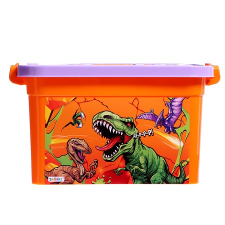 Box for storing toys "Dinosaurs", 6.5 liters-1
