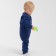 Killer's jumpsuit with a knitted hat minku, height 74-80, blue color