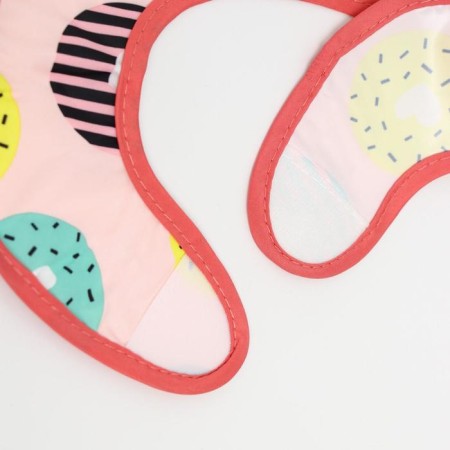 Bibslate for feeding "Donuts" waterproof on Velcro, with a pocket-3